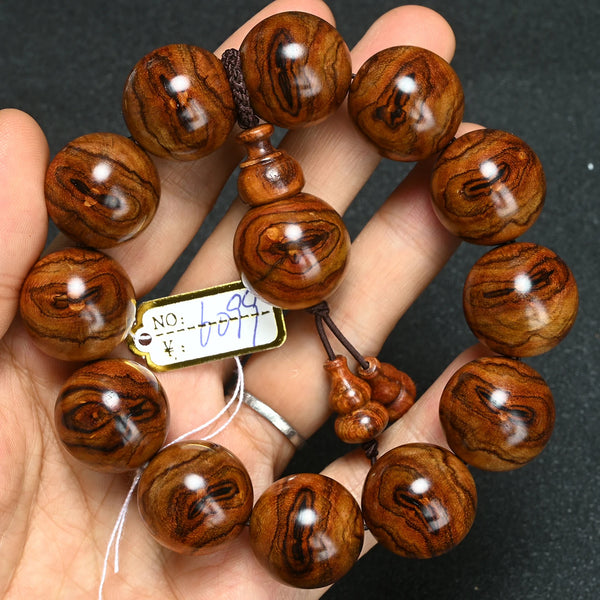 Wood Tiger Bead Bracelet-ToShay.org