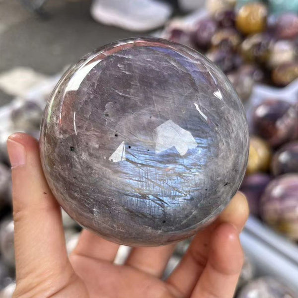 Blue Moonstone Quartz Ball-ToShay.org