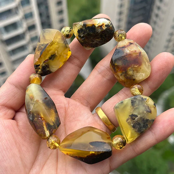 Yellow Amber Bracelet-ToShay.org