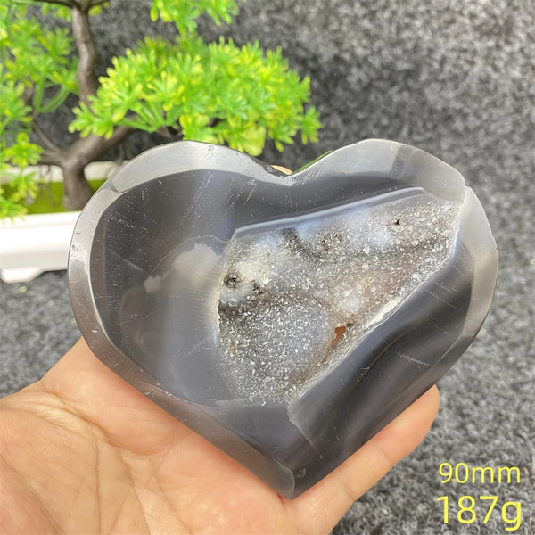 Blue Agate Geode Heart-ToShay.org