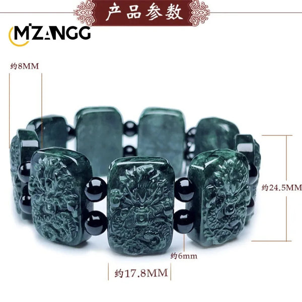 Green Jade Dragon Bracelet-ToShay.org