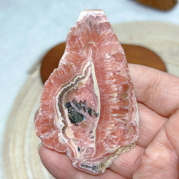 Pink Rhodochrosite Slice-ToShay.org