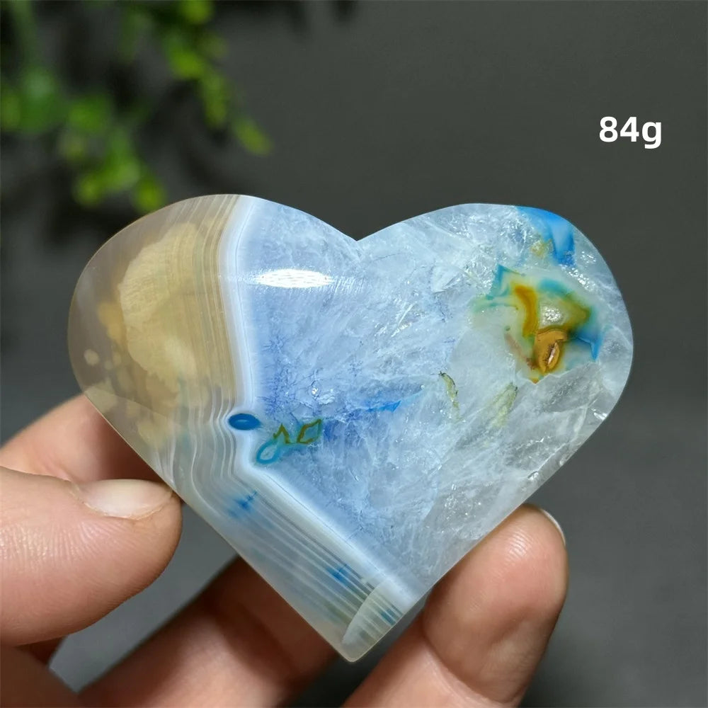 Blue Agate Heart-ToShay.org