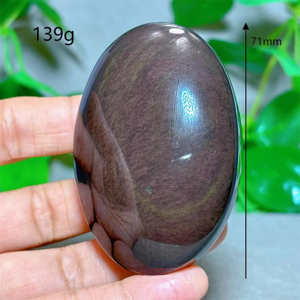 Rainbow Obsidian Palm Stone-ToShay.org