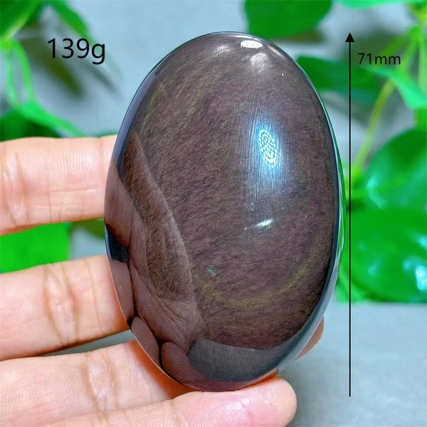 Rainbow Obsidian Palm Stone-ToShay.org