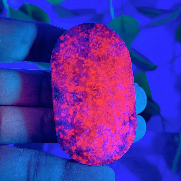 Red Ruby Zoisite Palm Stone-ToShay.org