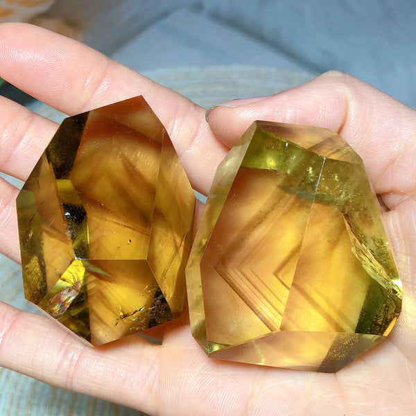 Yellow Smokey Citrine Crystal-ToShay.org