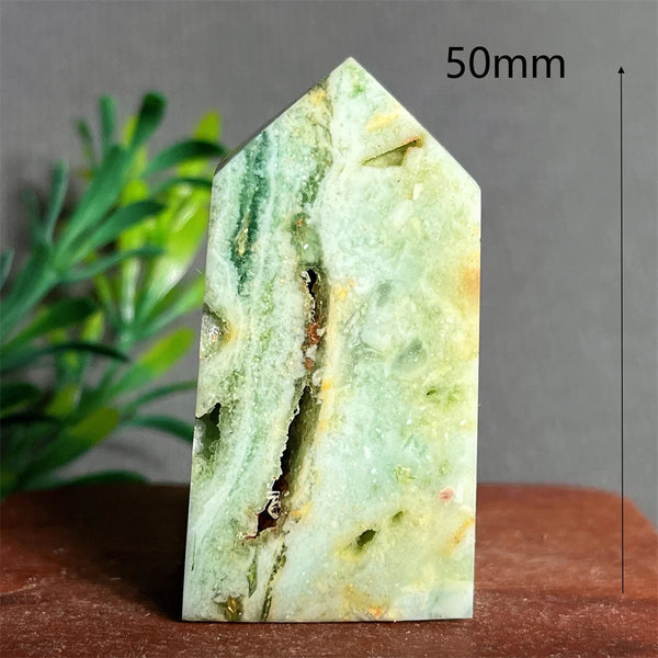 Green Jade Crystal Tower-ToShay.org