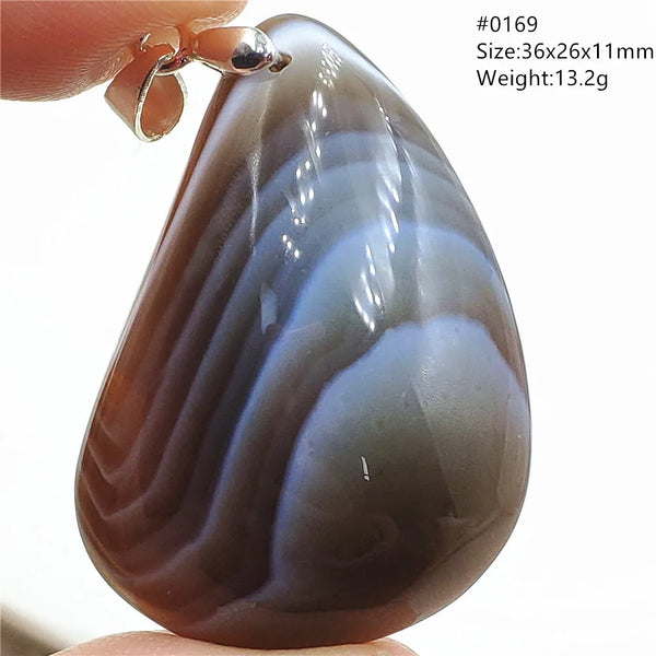 Grey Lace Agate Pendant-ToShay.org