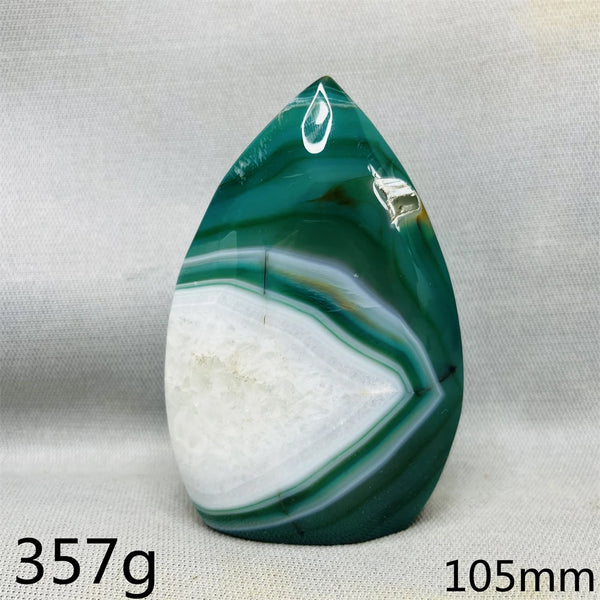 Green Cherry Blossom Agate Flame-ToShay.org