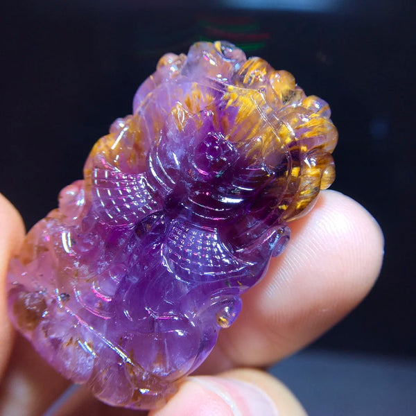 Purple Cacoxenite Red Auralite-ToShay.org