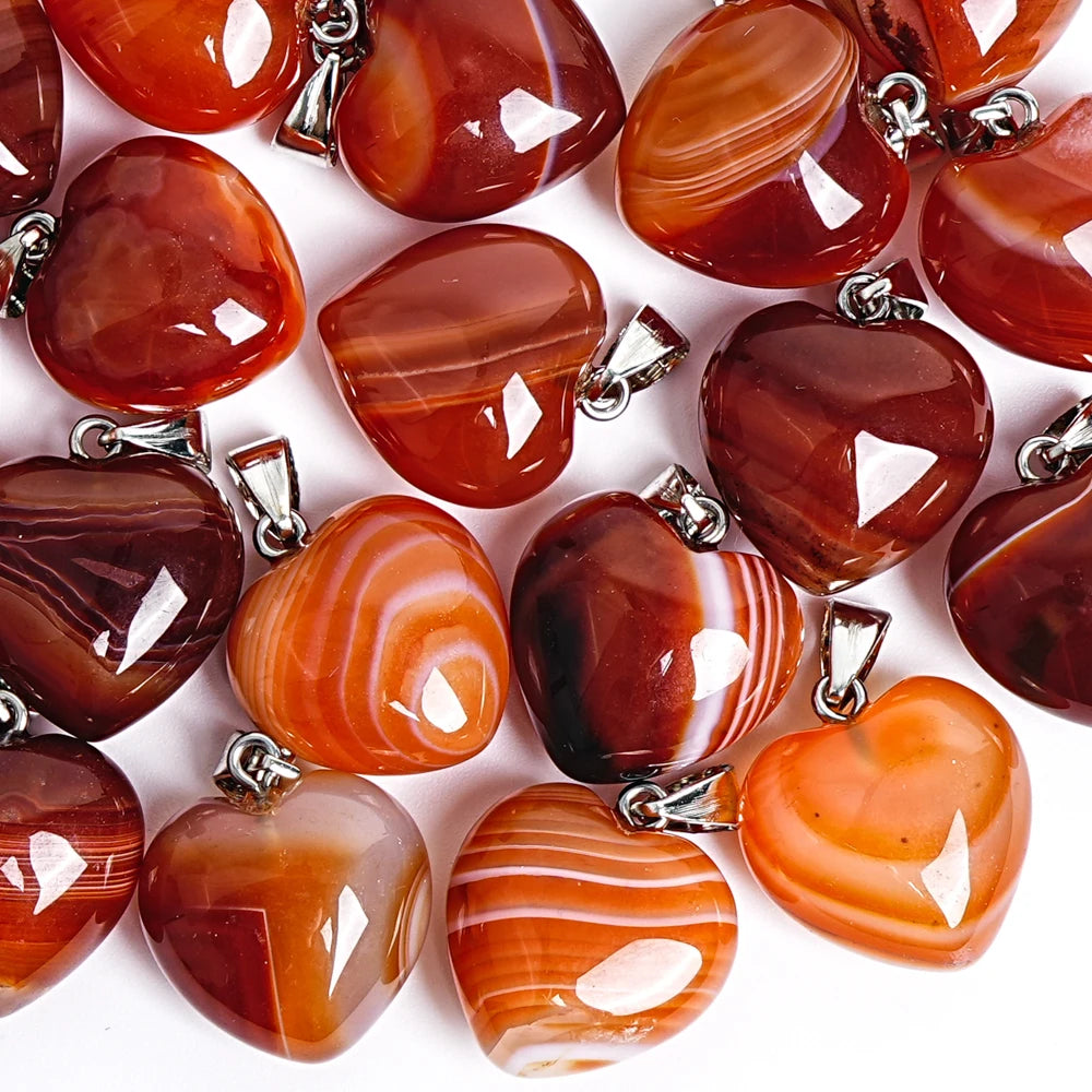 Red Banded Agate Heart-ToShay.org