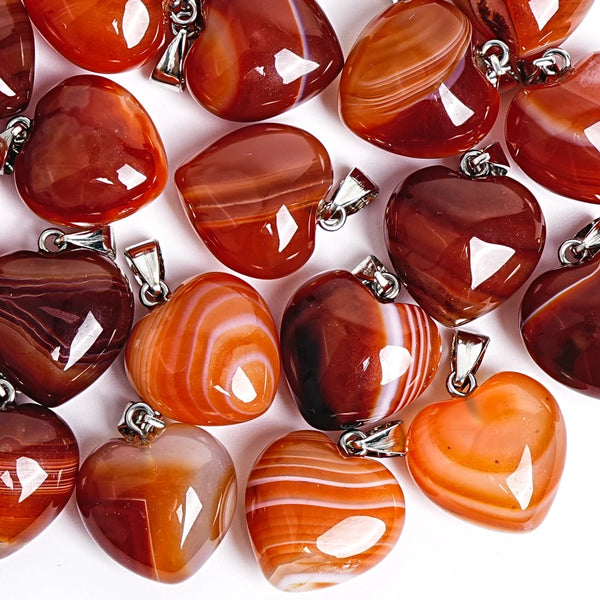 Red Banded Agate Heart-ToShay.org