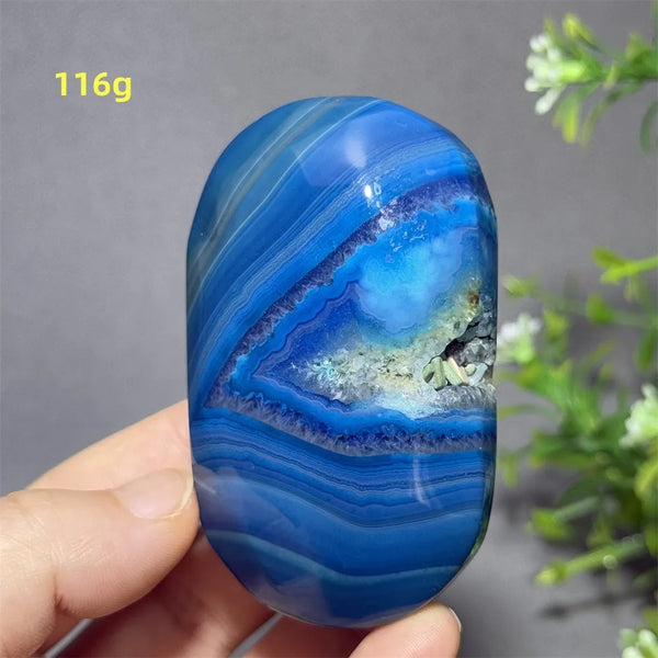 Blue Sapphire Striped Agate-ToShay.org