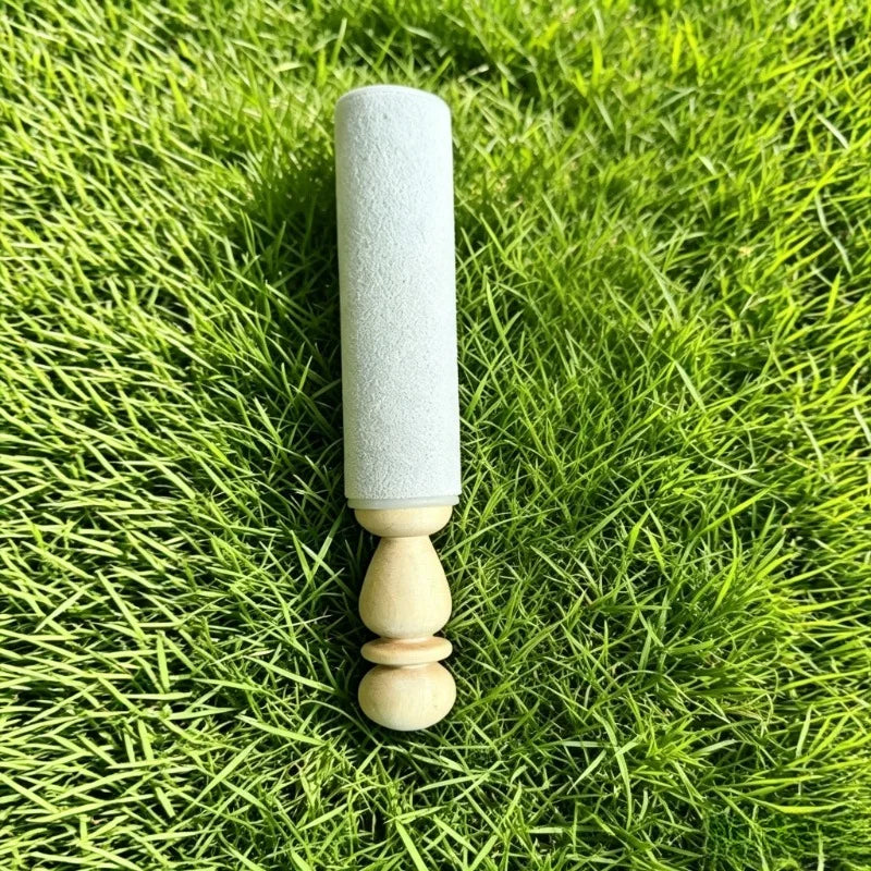 Crystal Singing Bowl Stick Sheepskin Sound Bowl Knocking Stick Wood Handle Singing Bowls Sticks Musical Instrument Accessories-ToShay.org
