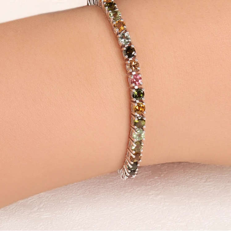 Mixed Tourmaline Bracelet-ToShay.org