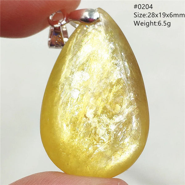 Gold Lepidolite Flash Pendant-ToShay.org