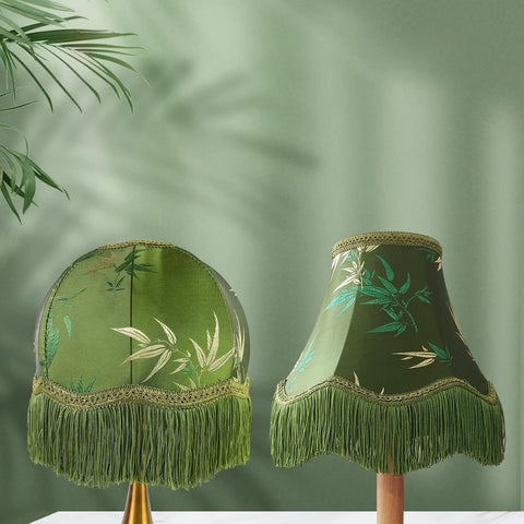 Green Bamboo Leaf Lamp Shade-ToShay.org