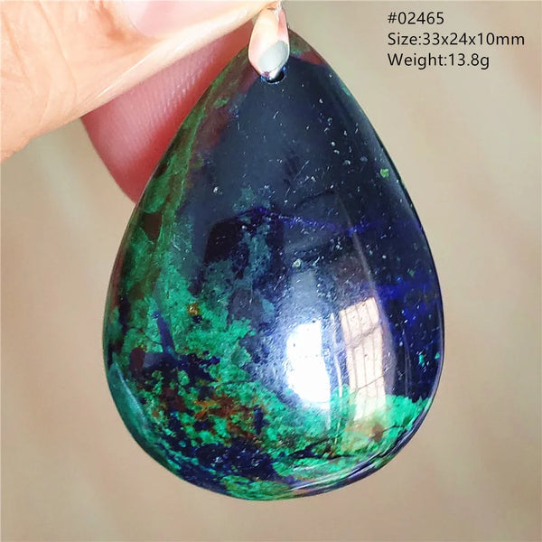 Blue Azulite Malachite Pendant-ToShay.org