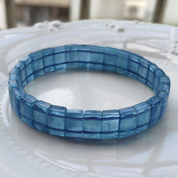 Blue Aquamarine Bracelet-ToShay.org