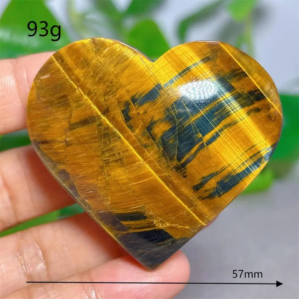 Yellow Blue Tiger Eye Heart-ToShay.org