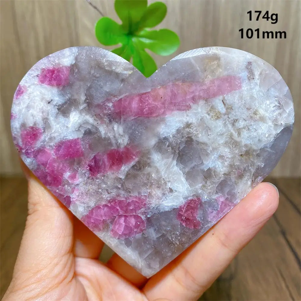 Pink Unicorn Tourmaline Heart-ToShay.org