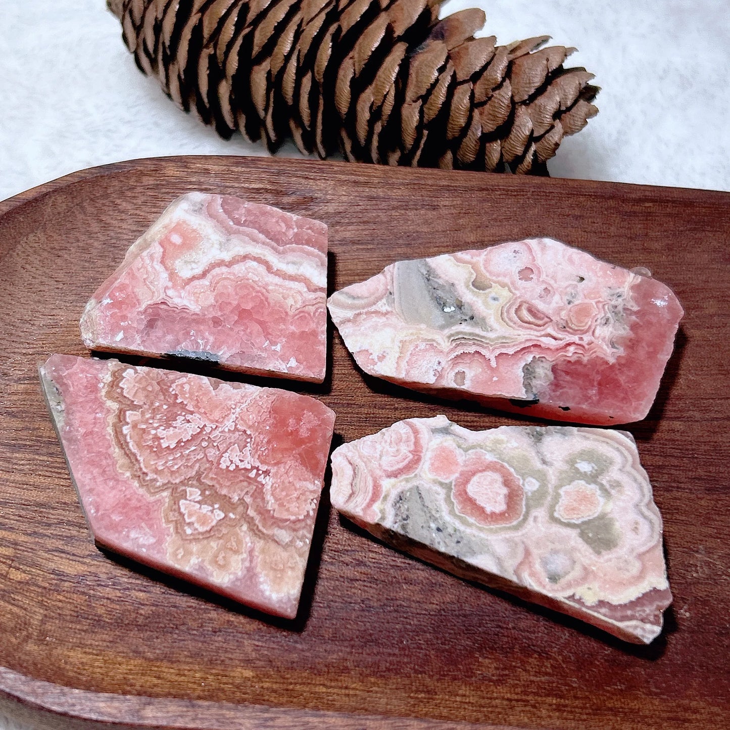 Pink Rhodochrosite Slice-ToShay.org