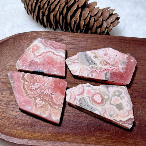 Pink Rhodochrosite Slice-ToShay.org
