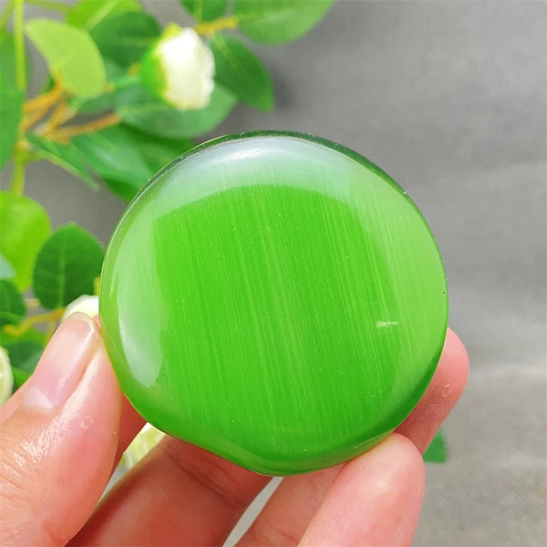 Green Cats Eye Pendant-ToShay.org