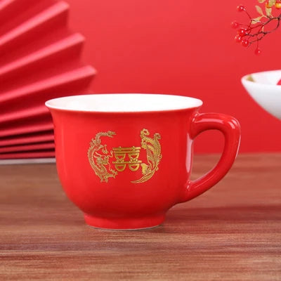 Red Porcelain Tea Set-ToShay.org