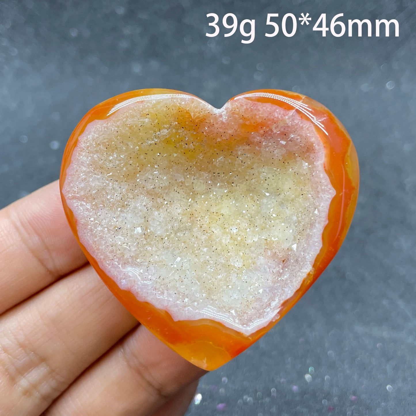 Red Agate Geode Heart-ToShay.org