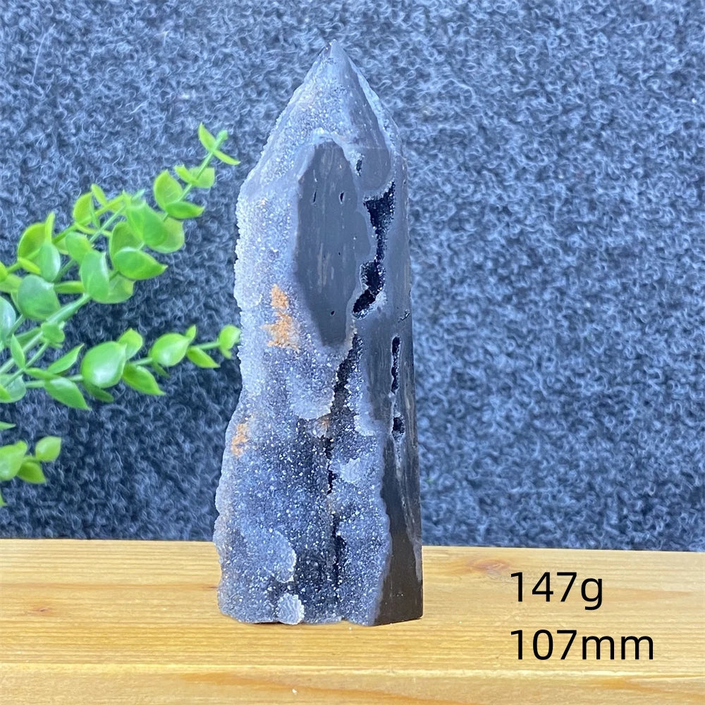 Purple Sphalerite Geode Tower-ToShay.org