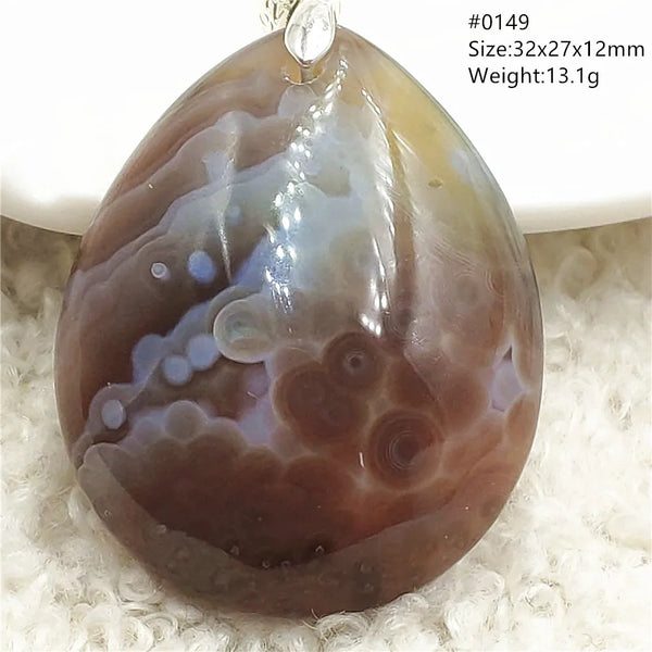 Grey Lace Agate Pendant-ToShay.org