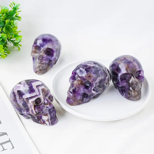 Purple Dream Amethyst Skull-ToShay.org