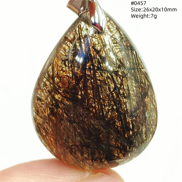 Black Rutilated Copper Quartz-ToShay.org