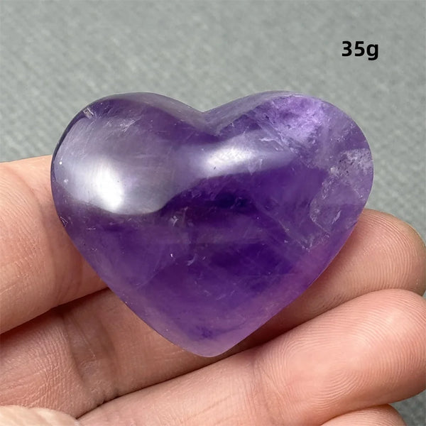 Purple Amethyst Heart-ToShay.org