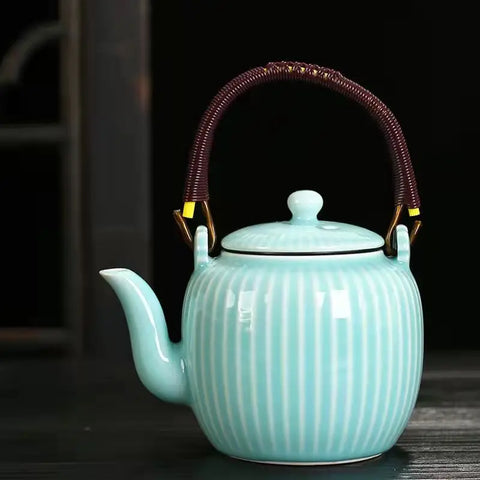 Blue Ceramic Teapot-ToShay.org