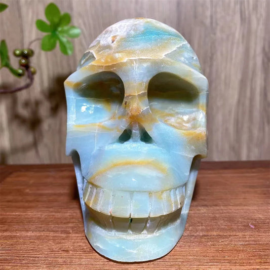 Blue Calcite Skull-ToShay.org