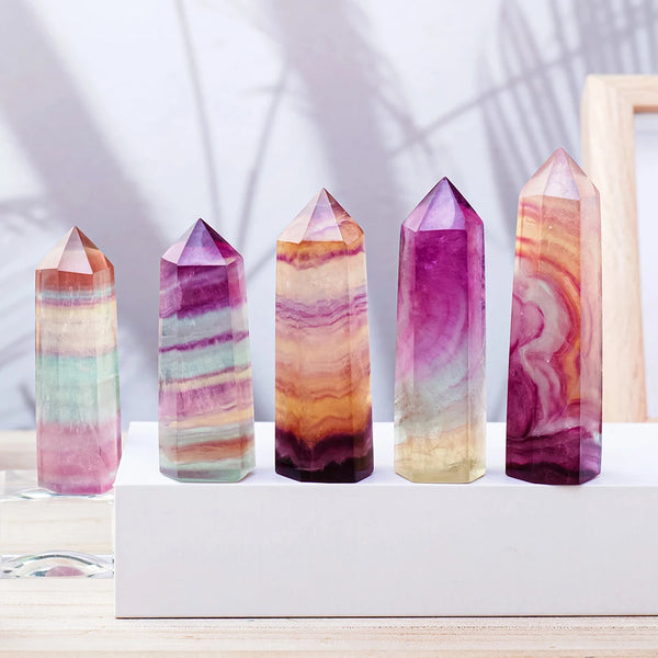 Rainbow Fluorite Hexagonal Column-ToShay.org