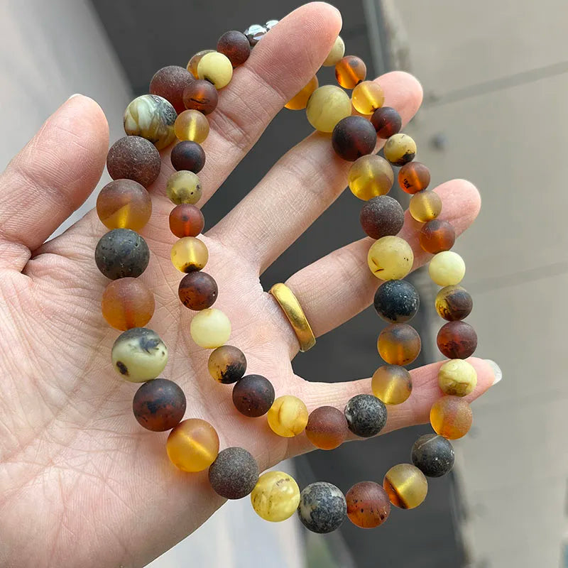 Yellow Amber Necklace-ToShay.org