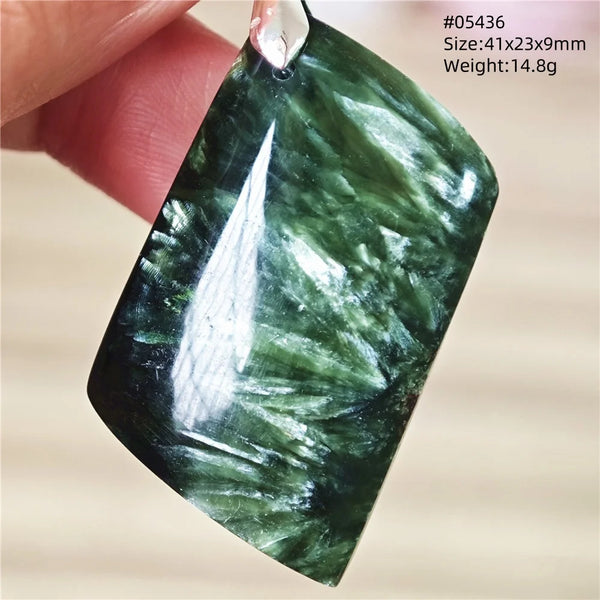 Green Seraphinite Pendant-ToShay.org