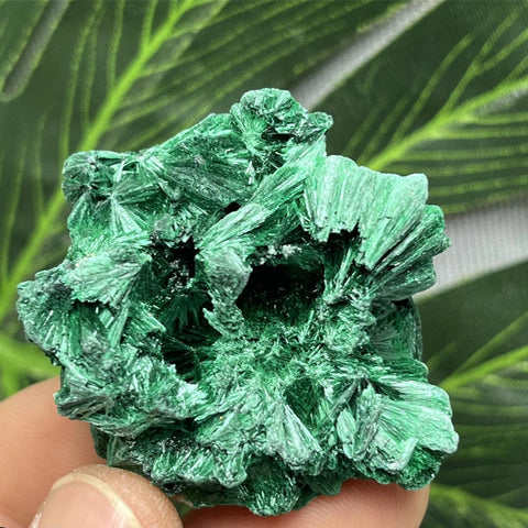 Green Malachite Silk Luster Crystal-ToShay.org