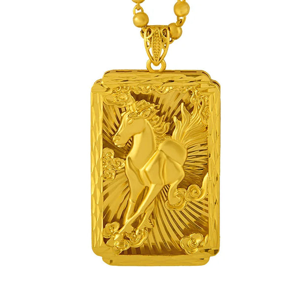 Gold Horse Pendant-ToShay.org