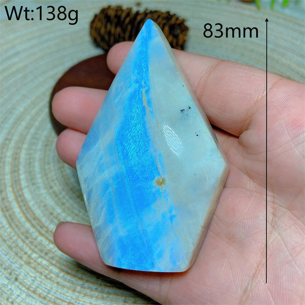 Blue Flash Moonstone Diamond-ToShay.org