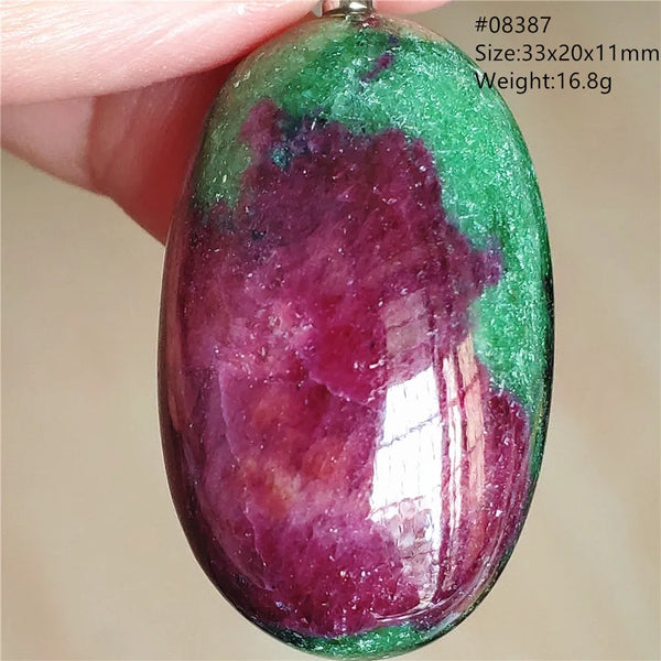 Red Ruby Zoisite Pendant-ToShay.org