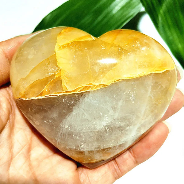 Yellow Blood Quartz Heart-ToShay.org