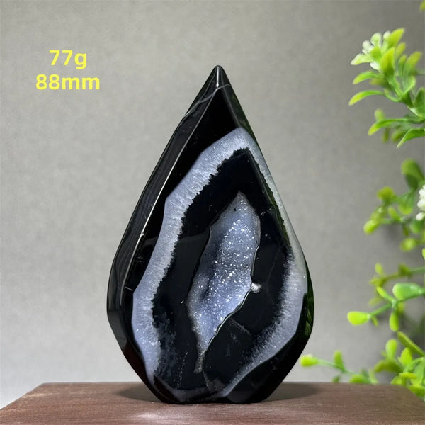 Black Striped Agate Torch-ToShay.org
