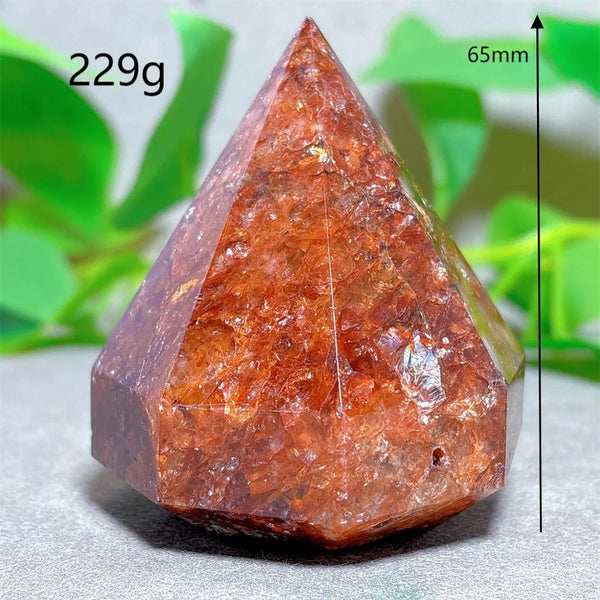 Red Fire Quartz Diamond Tower-ToShay.org