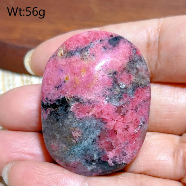 Pink Rhodonite Palm Stone-ToShay.org