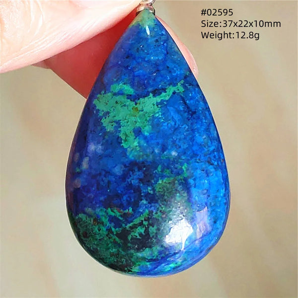 Blue Azulite Malachite Pendant-ToShay.org